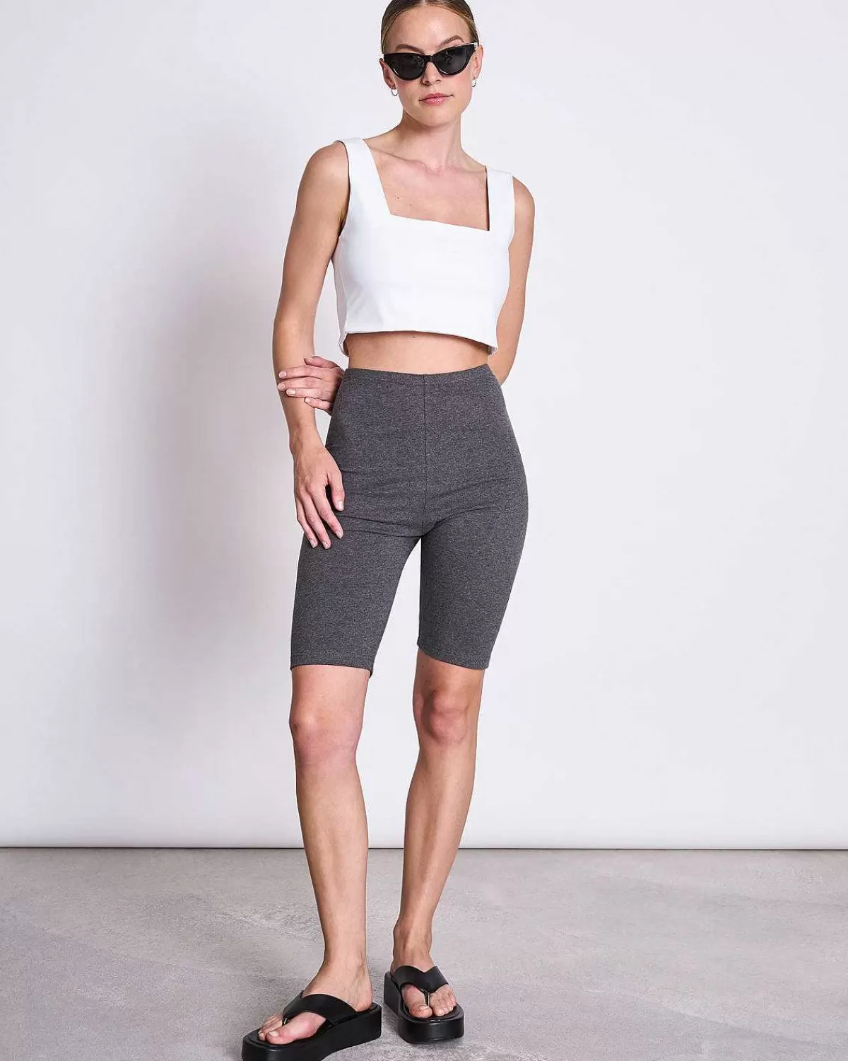 Biker Shorts Dark Grey>JAN 'N JUNE Shop