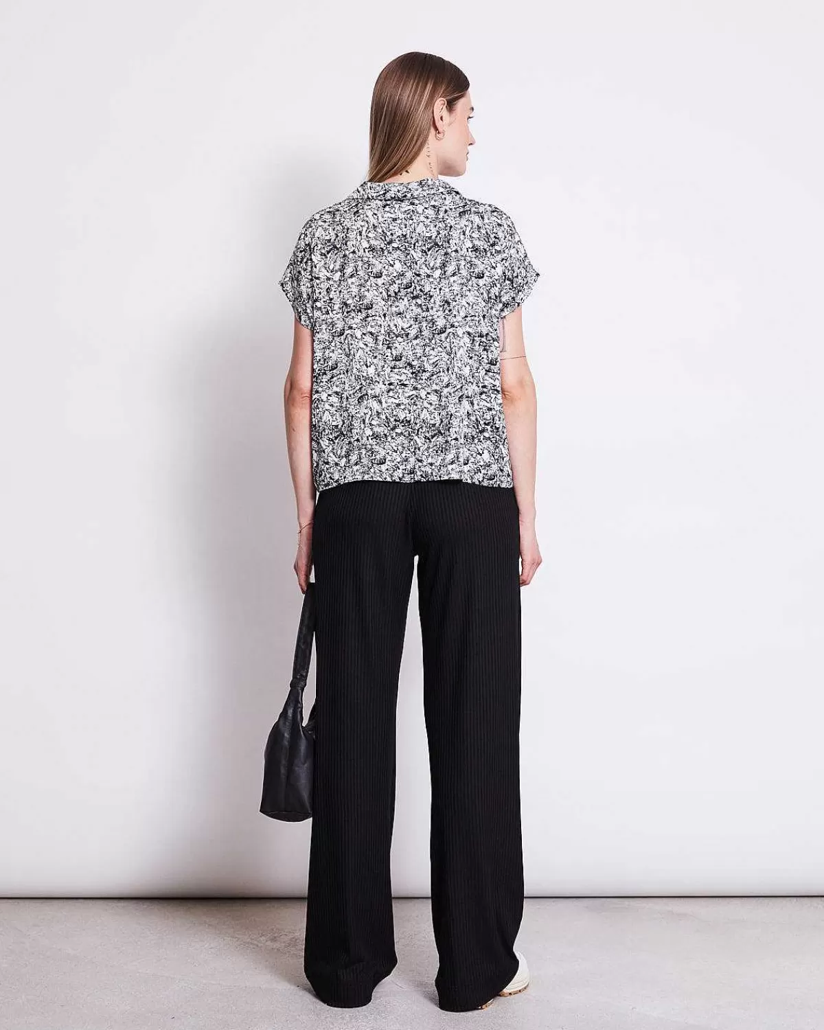 Blouse Tierra Nervous Print Black>JAN 'N JUNE New