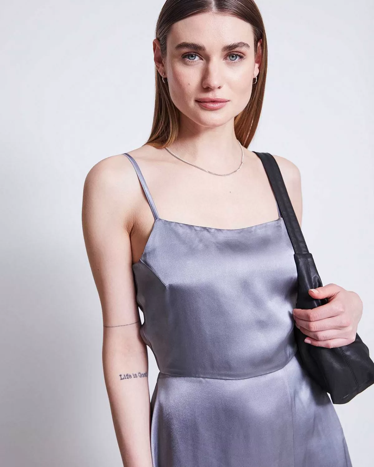 Bow Dress Ellara Blue Silver>JAN 'N JUNE Cheap