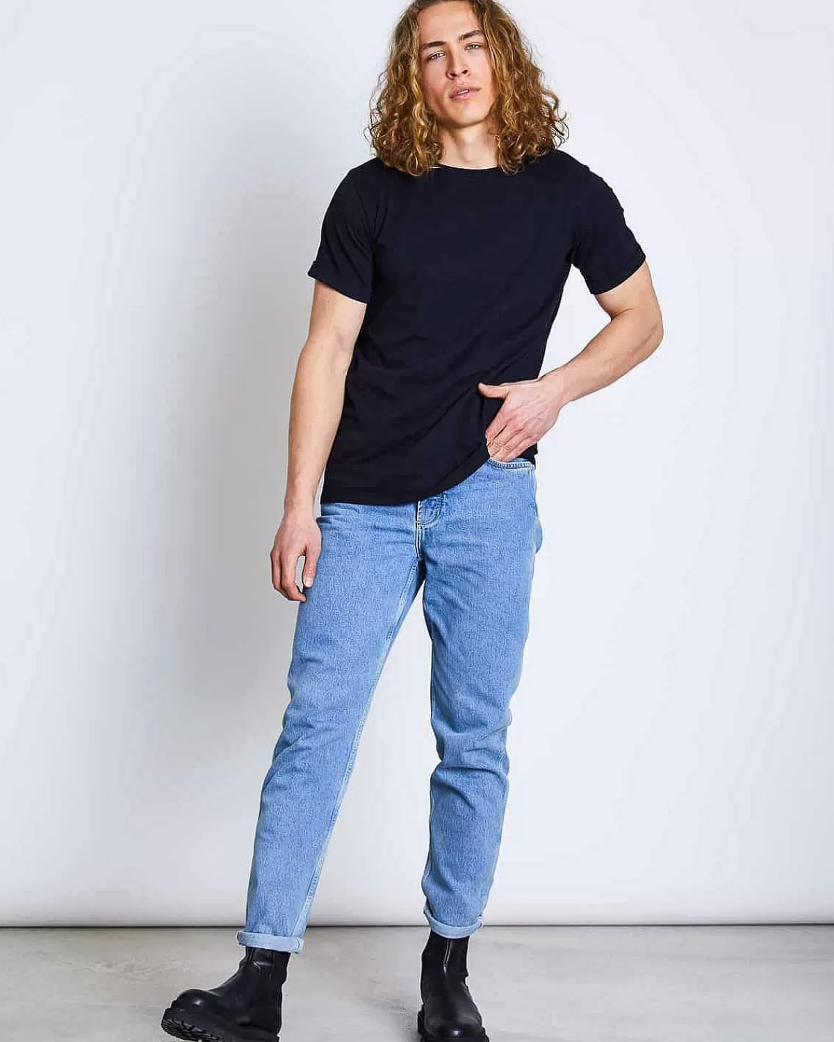 Brushed T-Shirt Boy Black For Men>JAN 'N JUNE Outlet