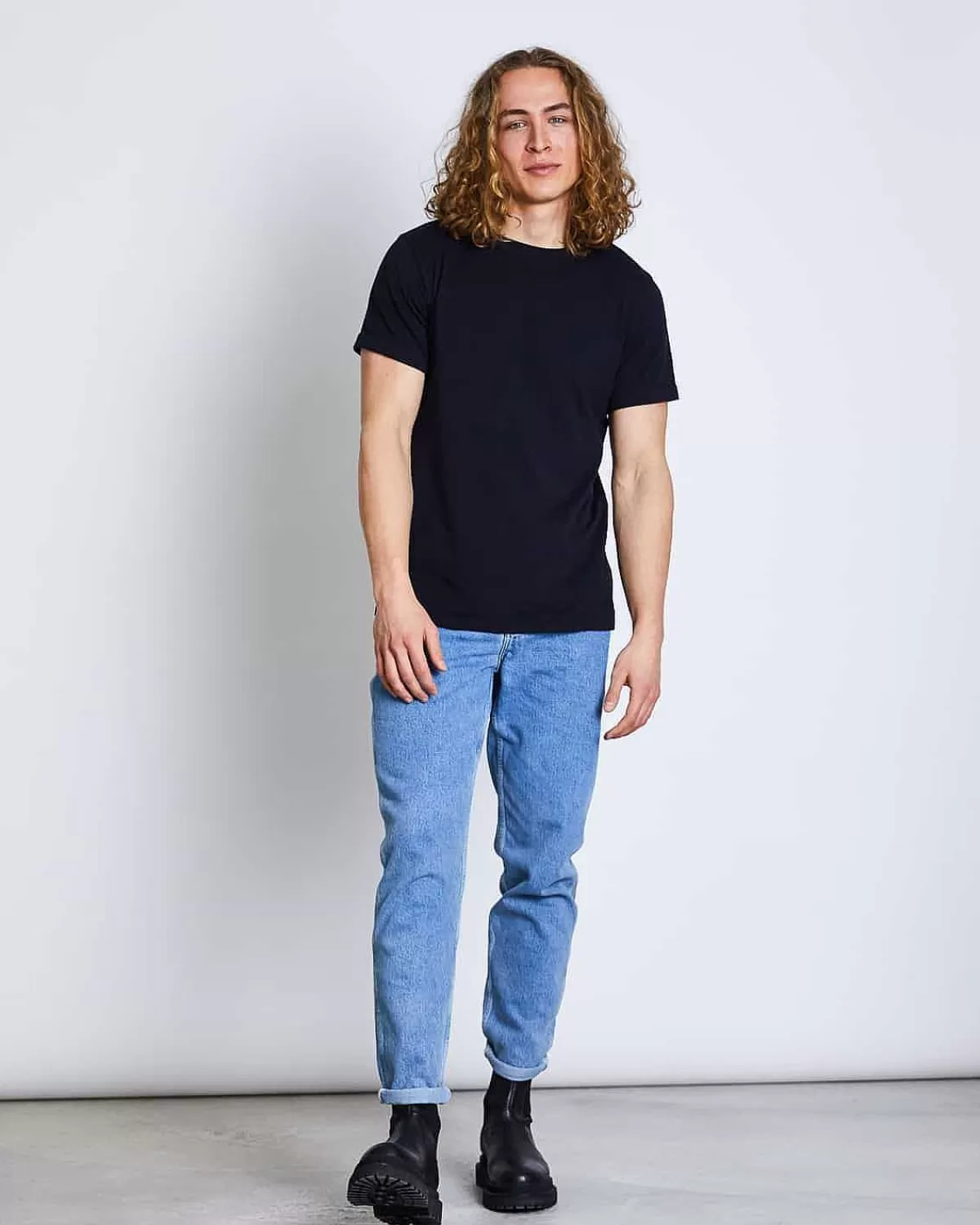 Brushed T-Shirt Boy Black For Men>JAN 'N JUNE Outlet