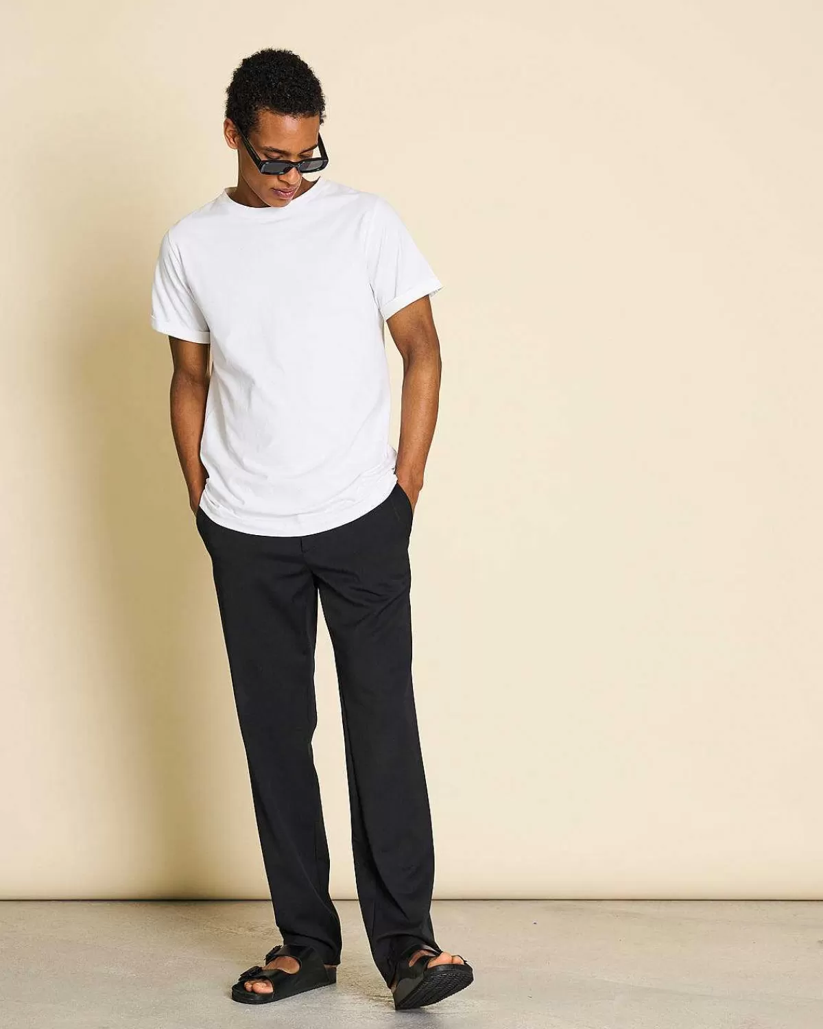 Brushed T-Shirt Boy Plain White For Men>JAN 'N JUNE Clearance