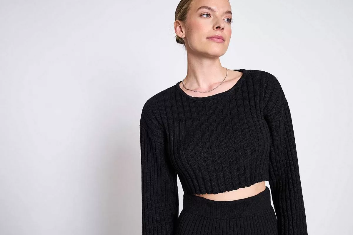 Cropped Jumper Kames Black Gots>JAN 'N JUNE Outlet