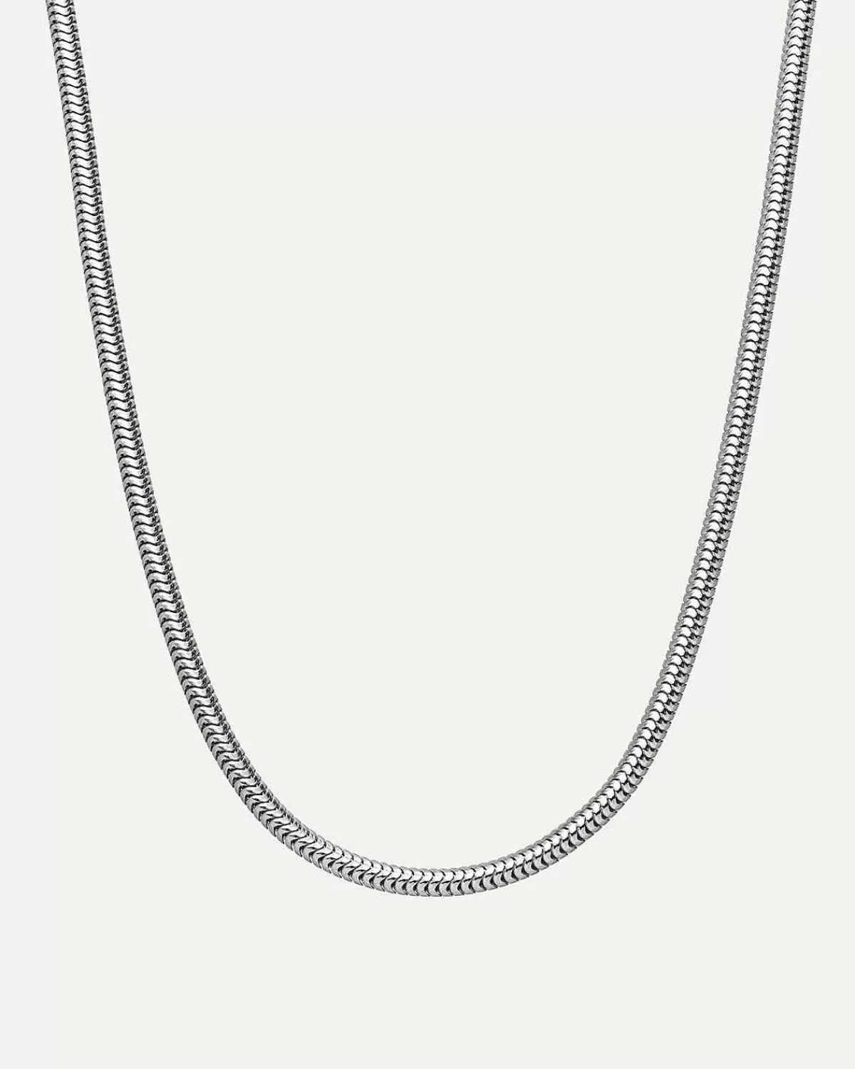 Dear Darling Berlin Delicate Short Snake Necklace Silver>JAN 'N JUNE Outlet