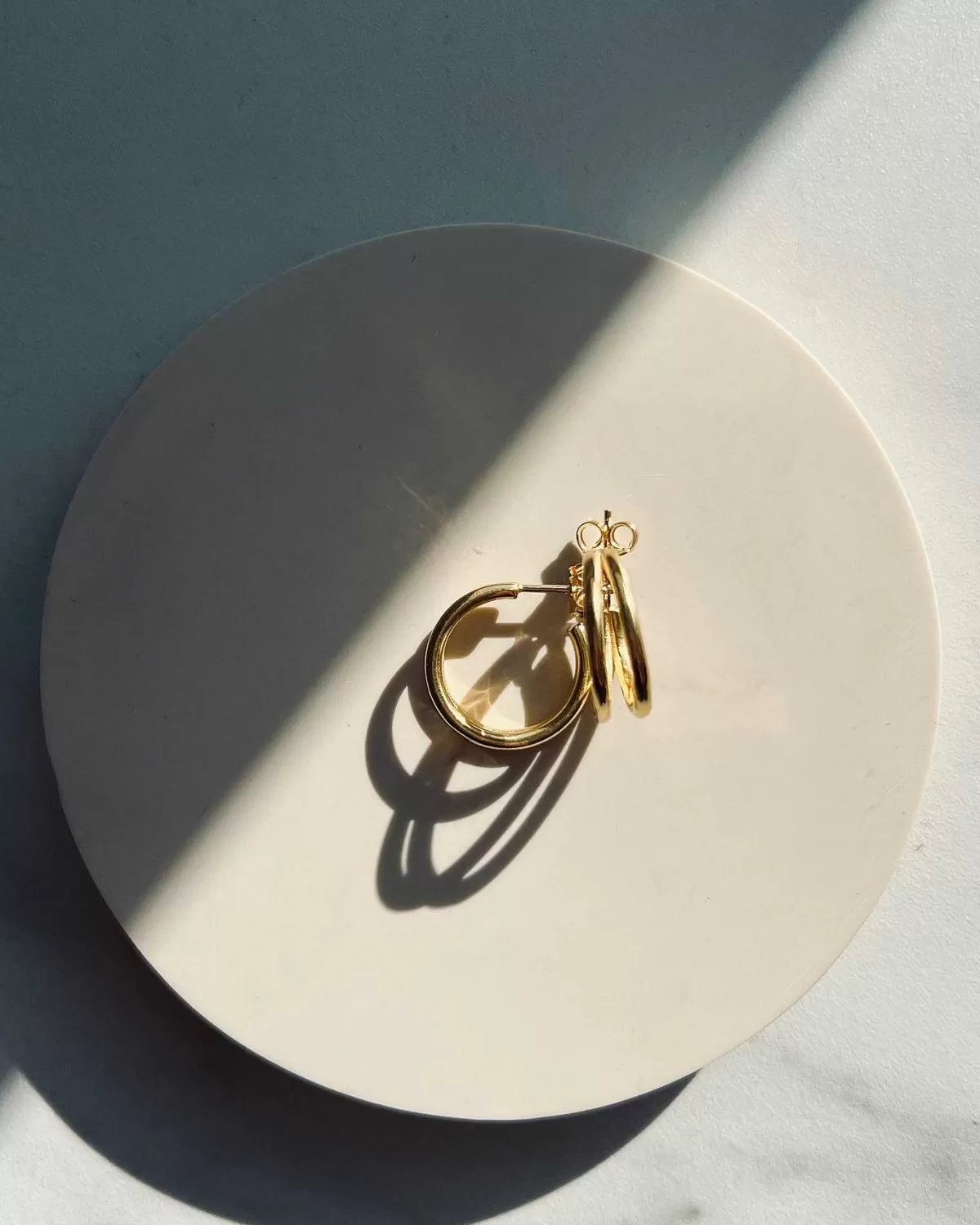 Dear Darling Berlin Double Hoop Earrings Gold>JAN 'N JUNE Outlet