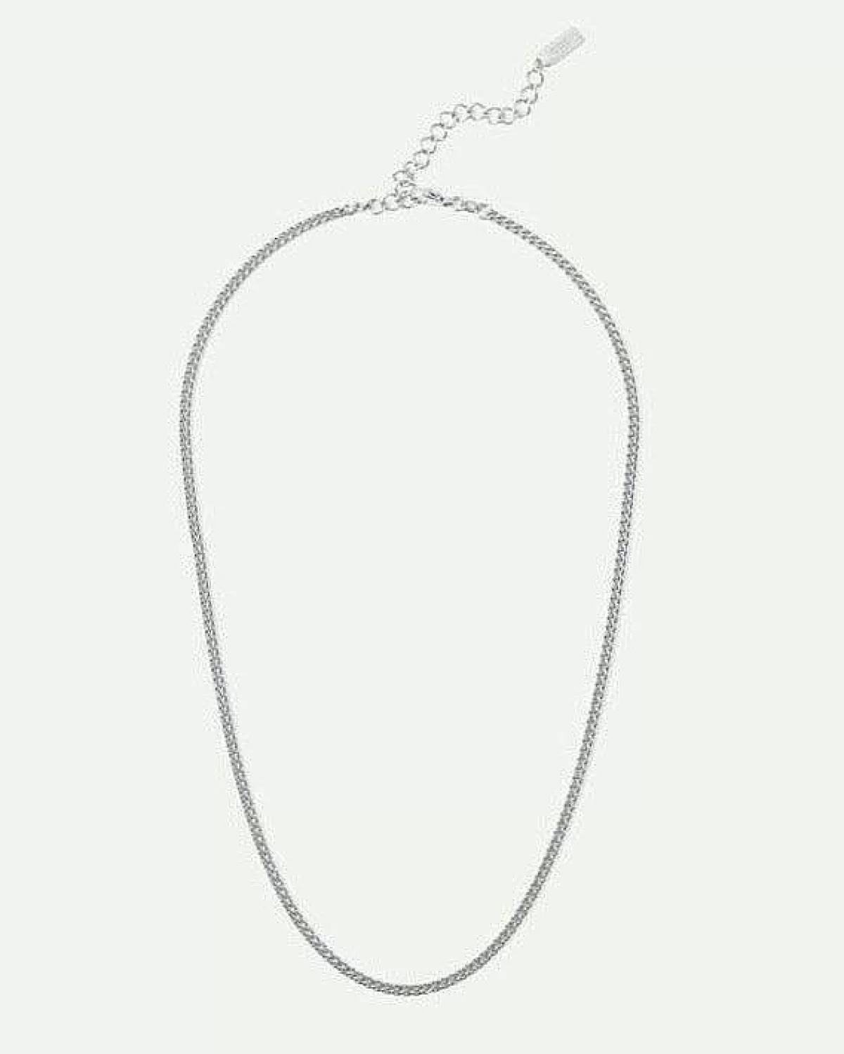 Dear Darling Berlin Fine Curb Chain Necklace Silver>JAN 'N JUNE Shop