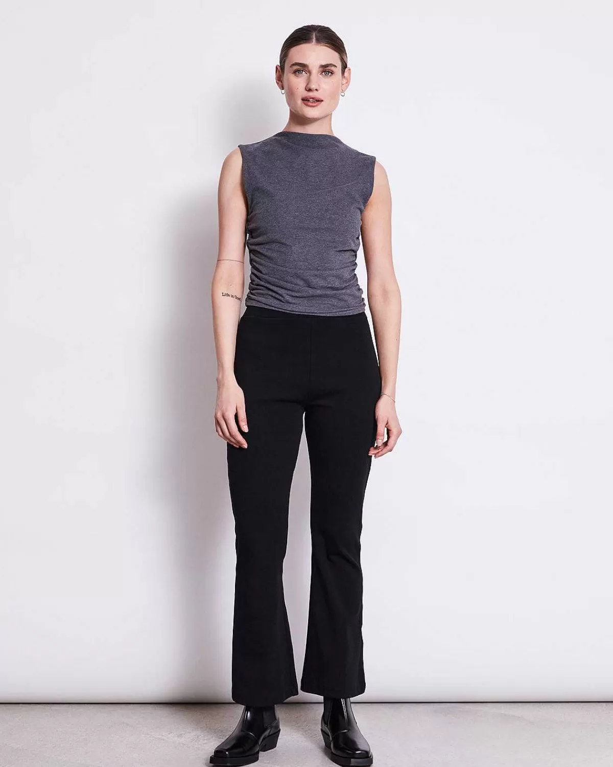 Flared Pants Miosa Black Gots>JAN 'N JUNE Fashion