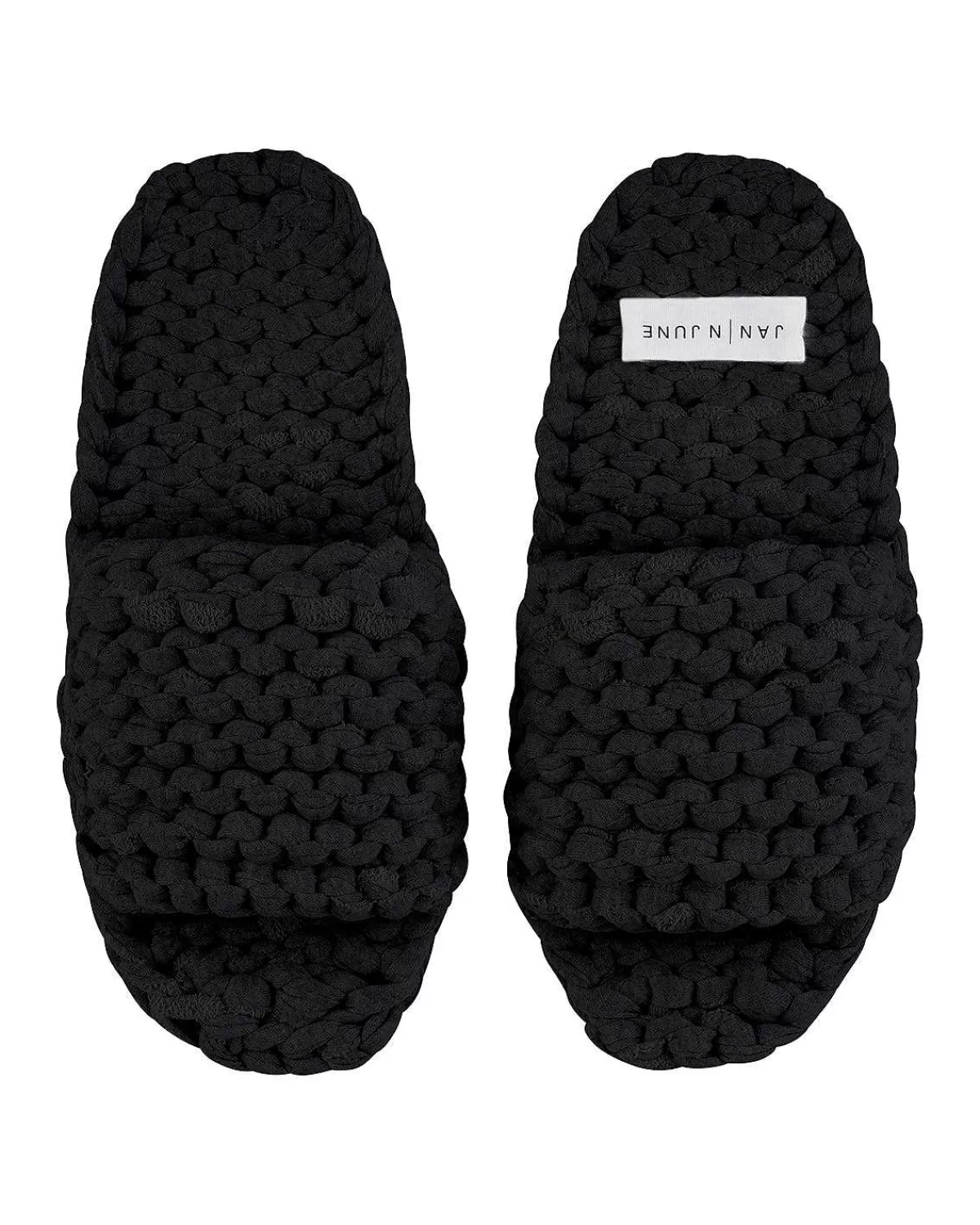 Knit Slippers Berlinette Black>JAN 'N JUNE Discount