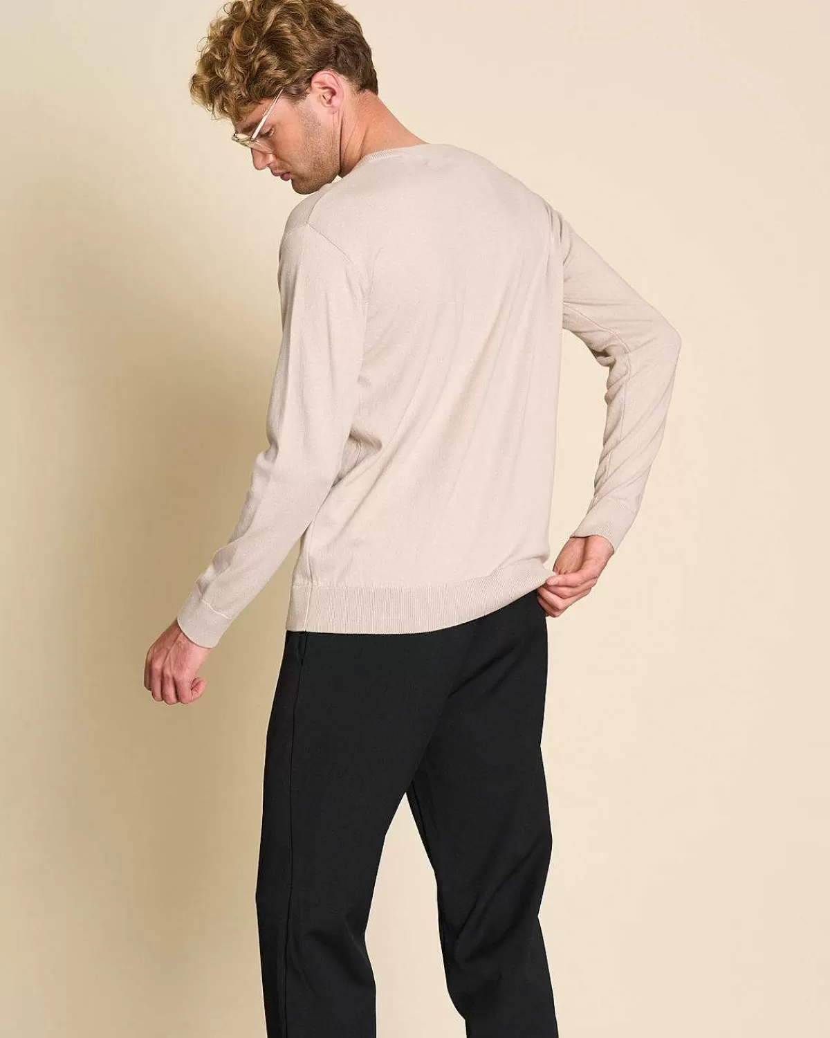 Knit Sweater Cali Ivory For Men>JAN 'N JUNE Clearance