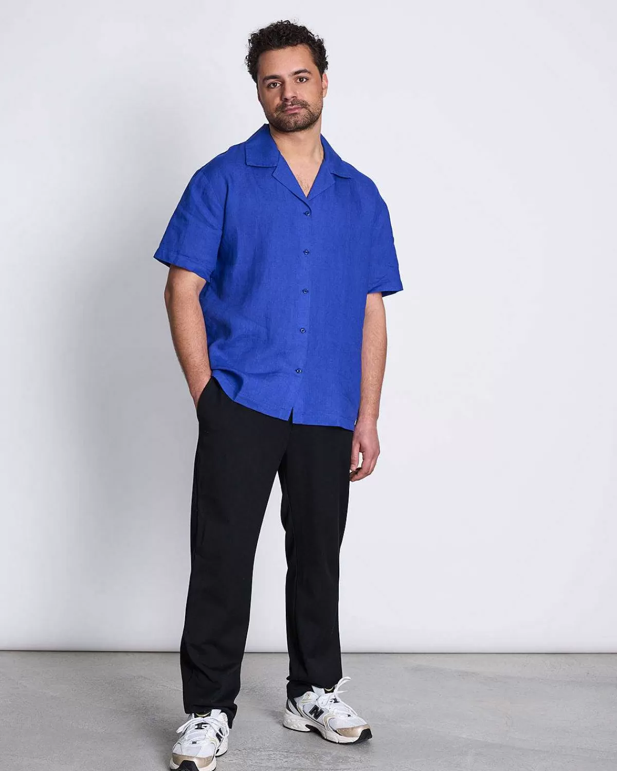 Linen Shirt Gent Blue For Men>JAN 'N JUNE New