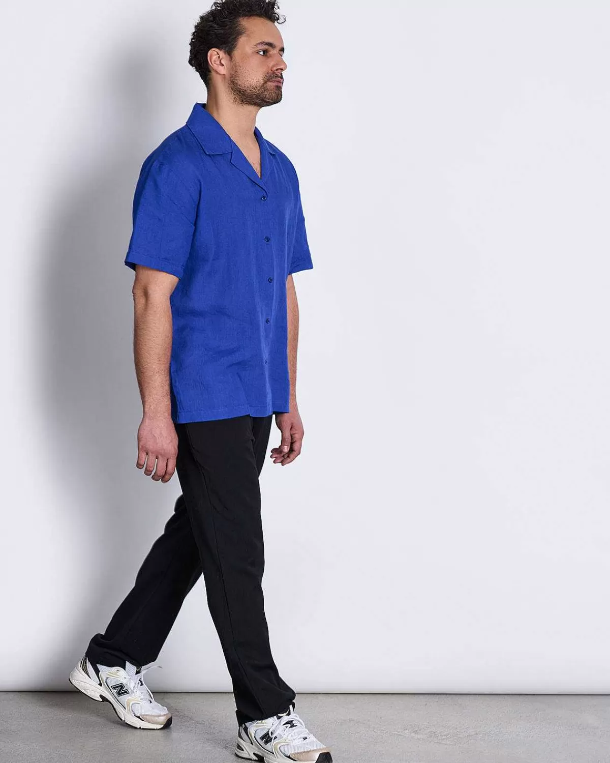 Linen Shirt Gent Blue For Men>JAN 'N JUNE New