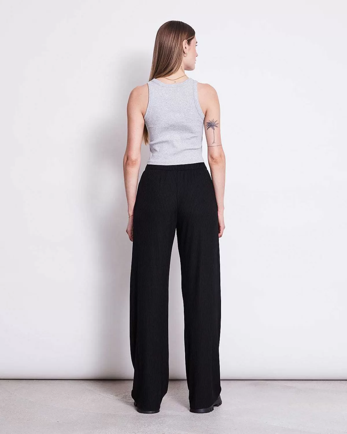 Lyocell Rib Pants Smilla Black>JAN 'N JUNE Cheap