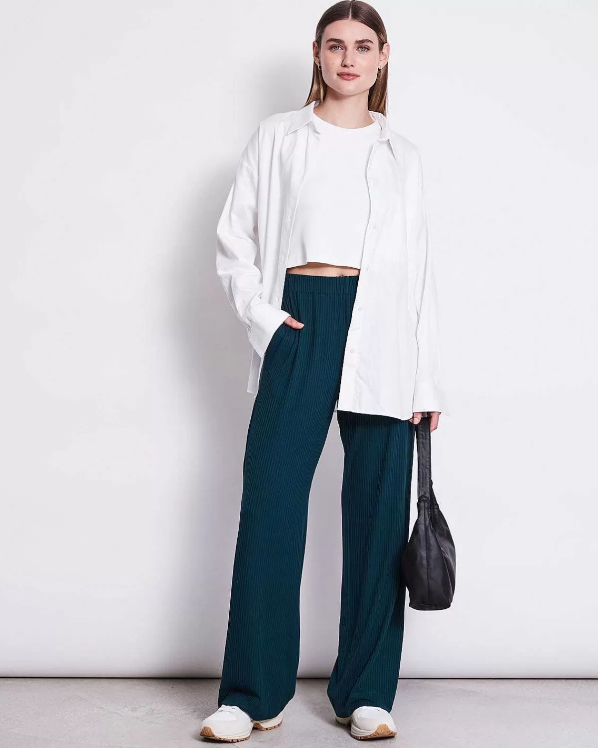 Lyocell Rib Pants Smilla Bottle Green>JAN 'N JUNE Clearance