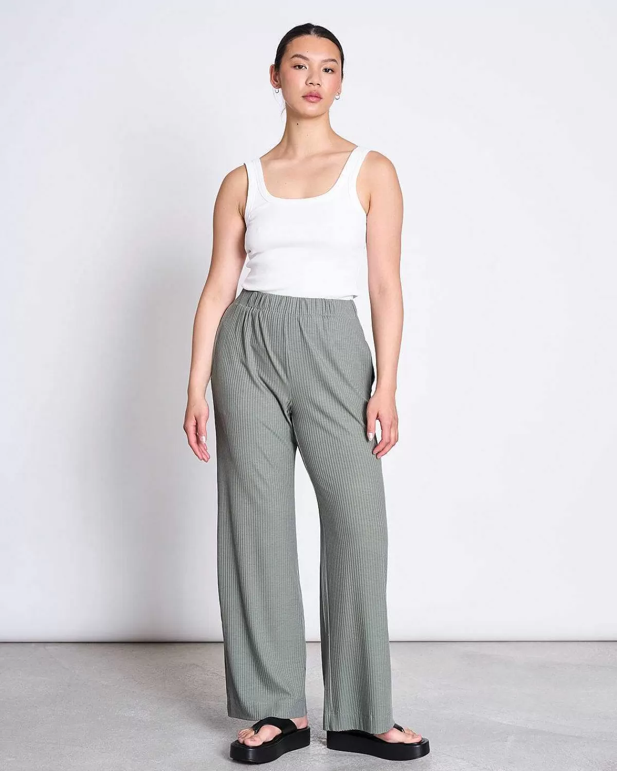 Lyocell Rib Pants Smilla Sea Spray>JAN 'N JUNE Flash Sale