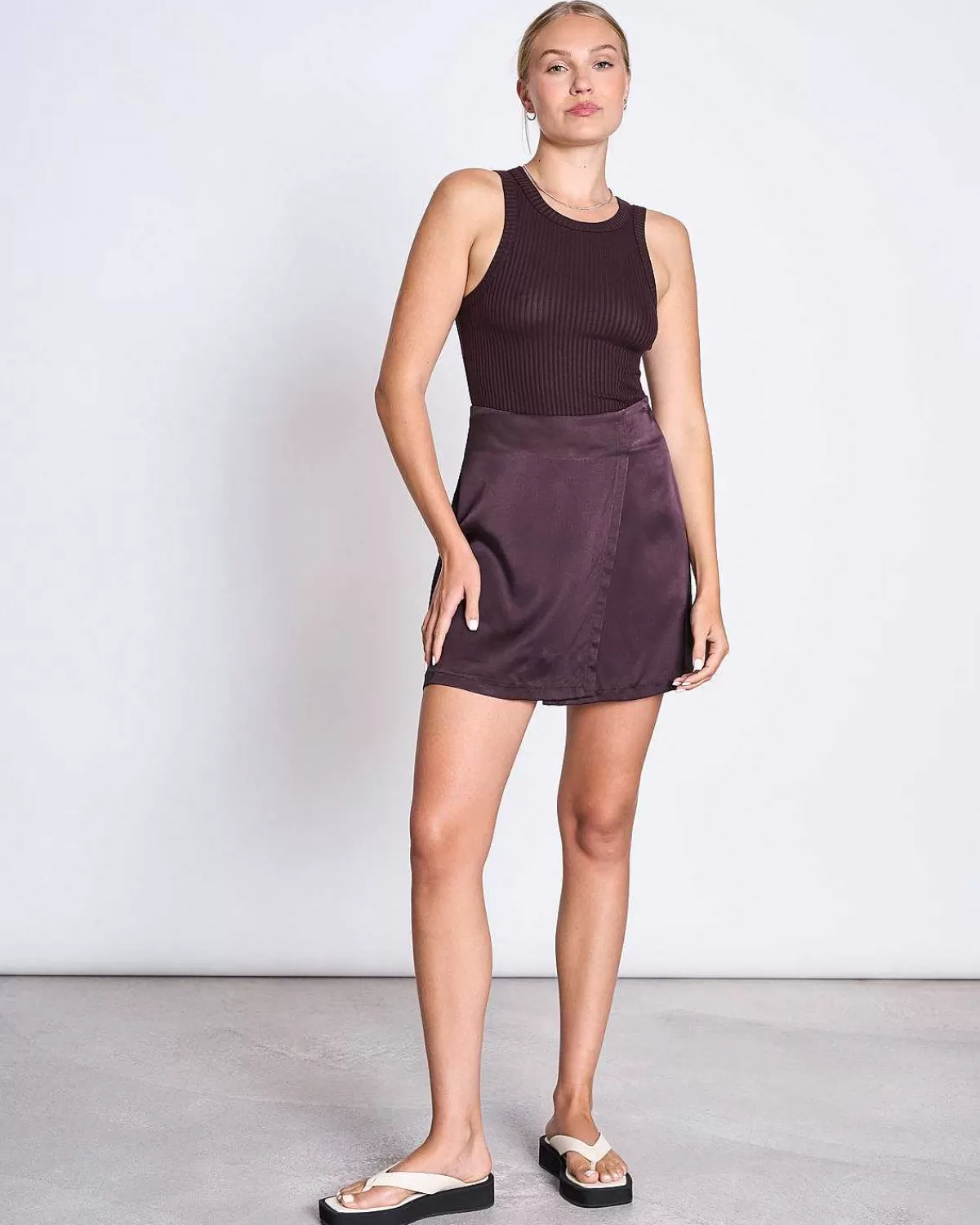 Lyocell Rib Tank Top Porto Espresso>JAN 'N JUNE Flash Sale