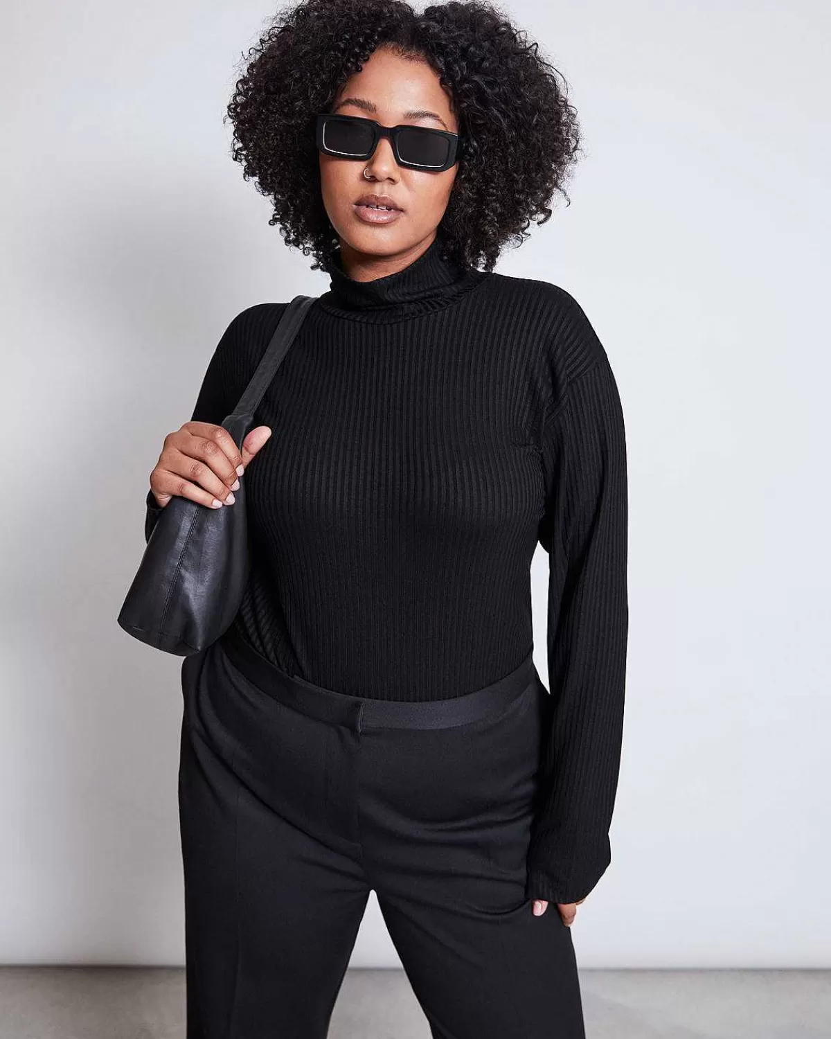 Lyocell Turtleneck Mio Black>JAN 'N JUNE New