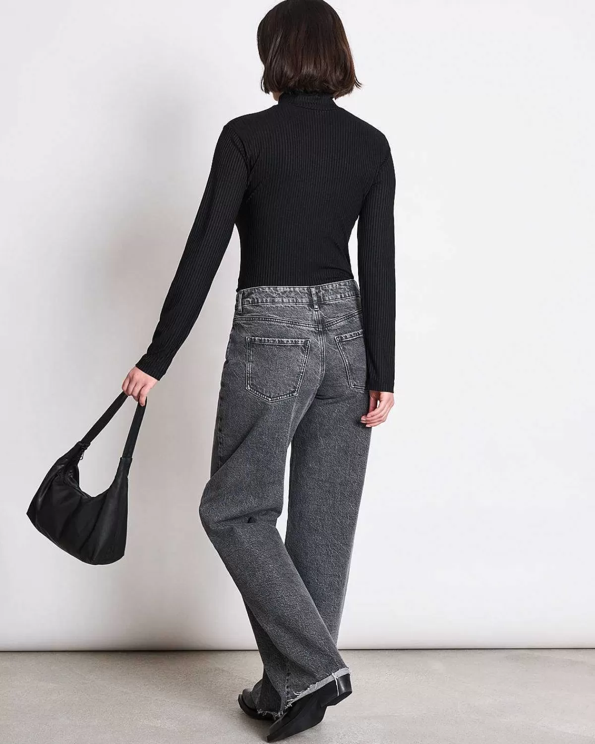 Lyocell Turtleneck Mio Black>JAN 'N JUNE New