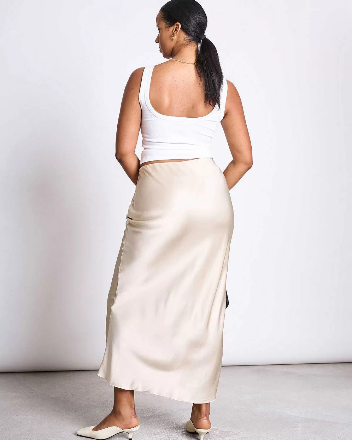 Maxi Skirt Serin Ivory>JAN 'N JUNE Sale