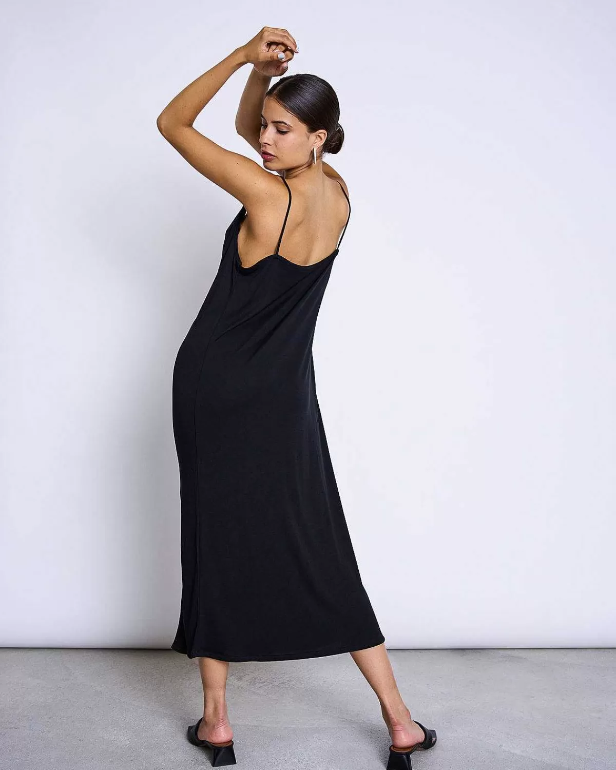 Midi Dress Helen Black>JAN 'N JUNE Outlet