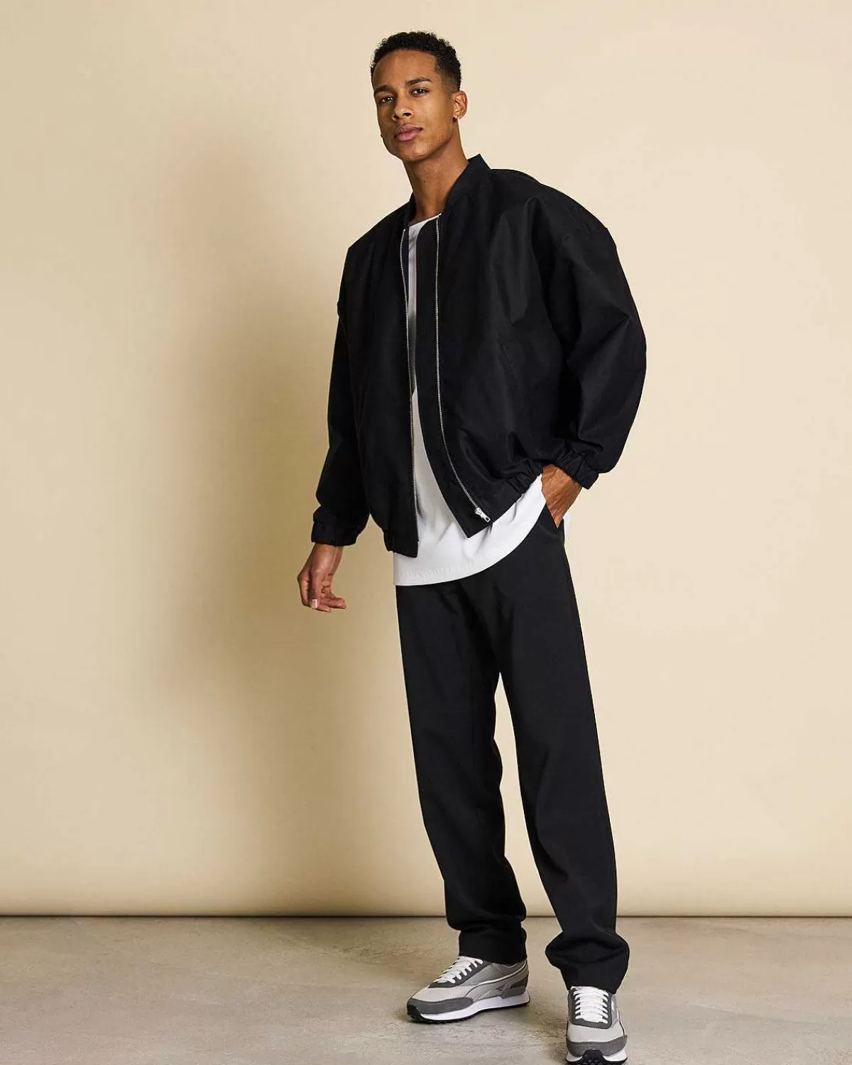 Oversized Blouson Tanaro Black For Men>JAN 'N JUNE Hot