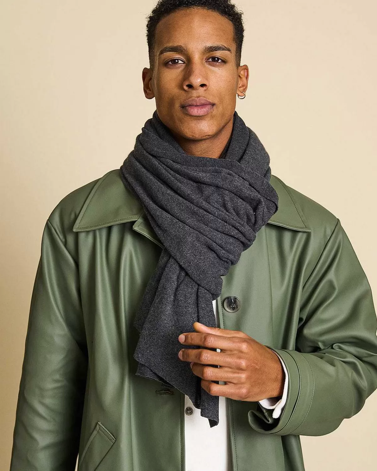 Scarf Ross Dark Grey For Men>JAN 'N JUNE Discount