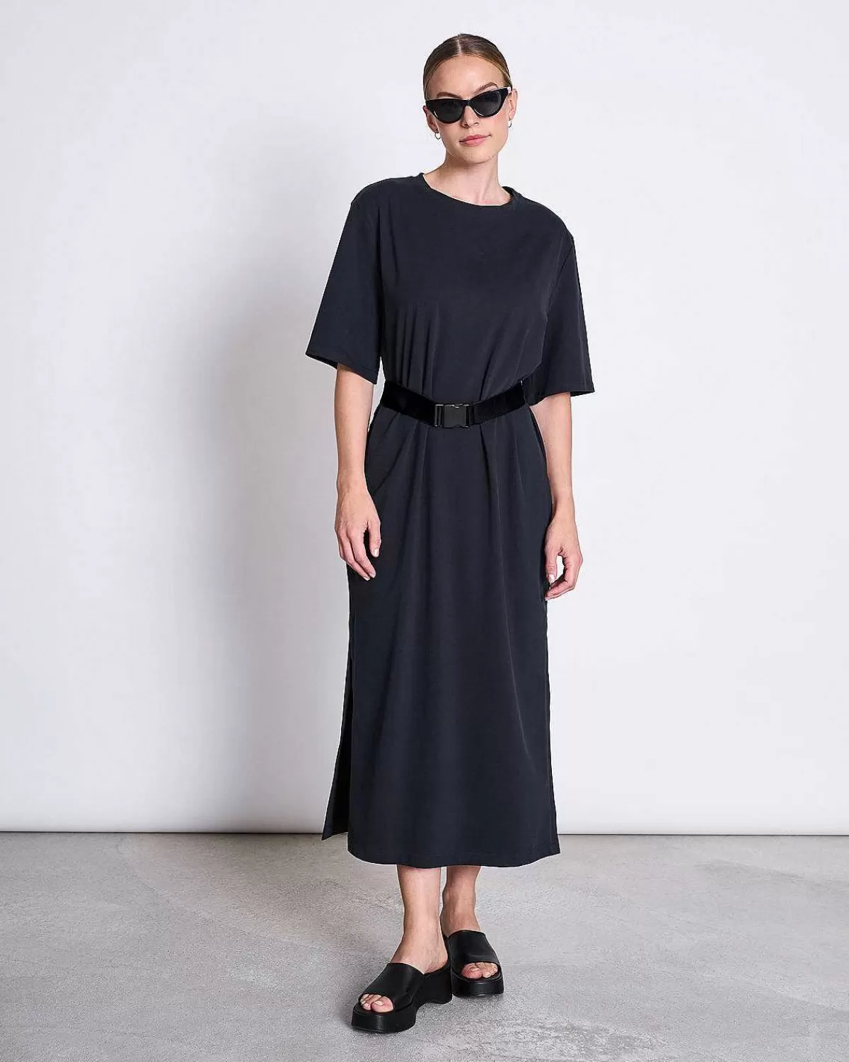 Shirt Dress Crovie Black Gots>JAN 'N JUNE Discount