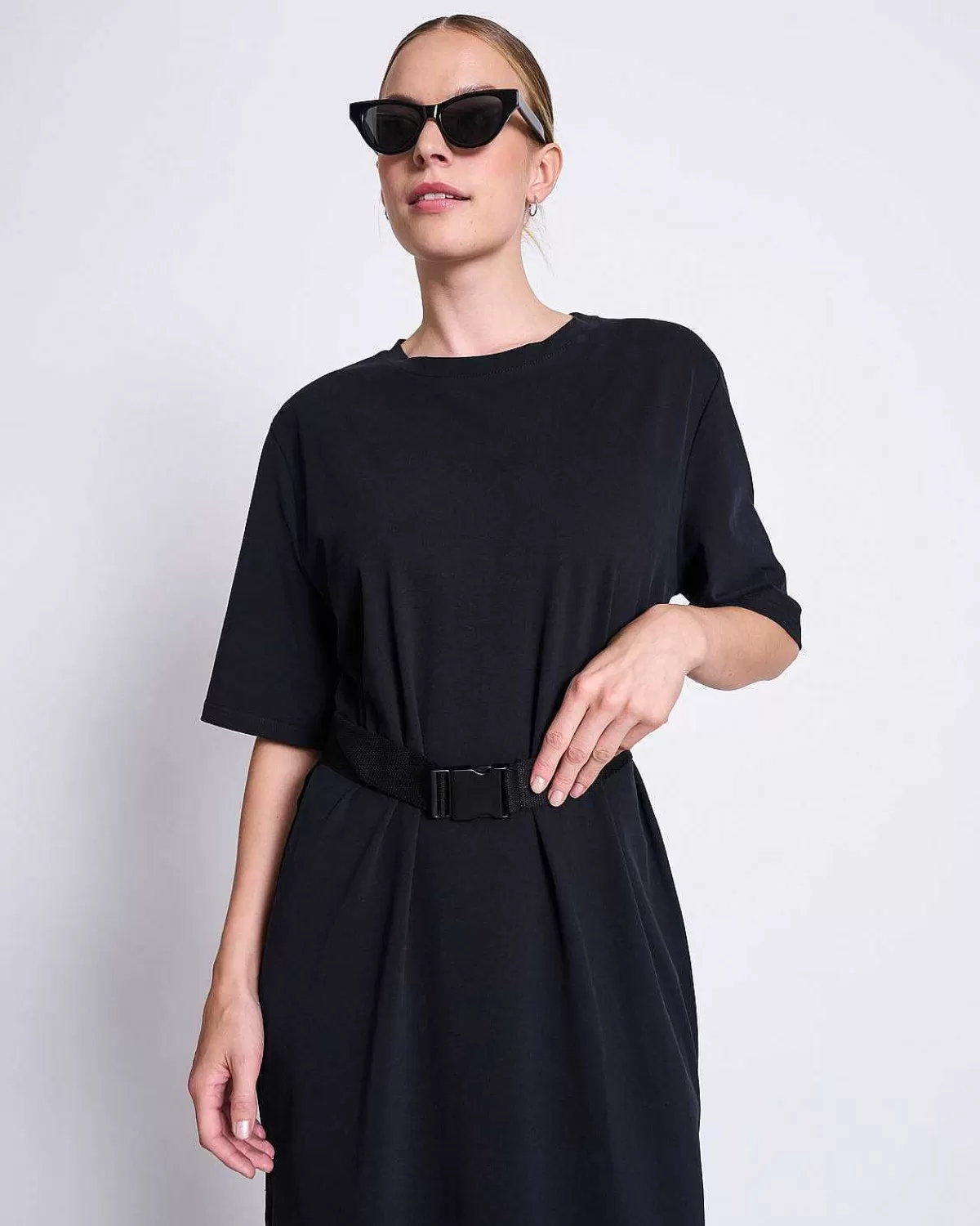 Shirt Dress Crovie Black Gots>JAN 'N JUNE Discount