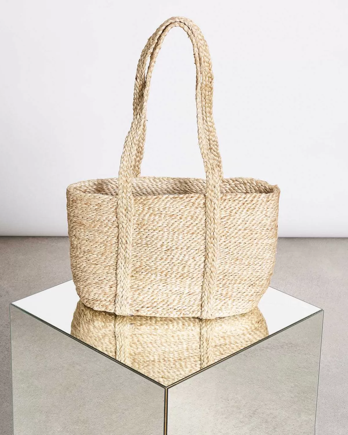 Shopping Basket Jute Long Handle>JAN 'N JUNE Online