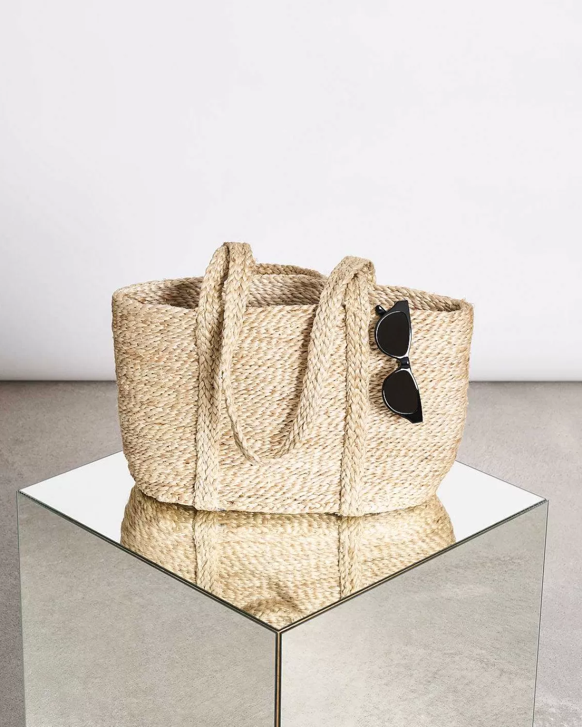 Shopping Basket Jute Long Handle>JAN 'N JUNE Online