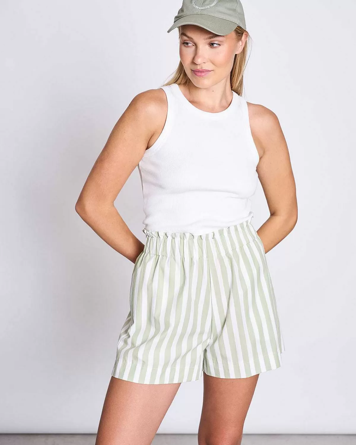 Shorts Dundee Pistachio Striped>JAN 'N JUNE Discount