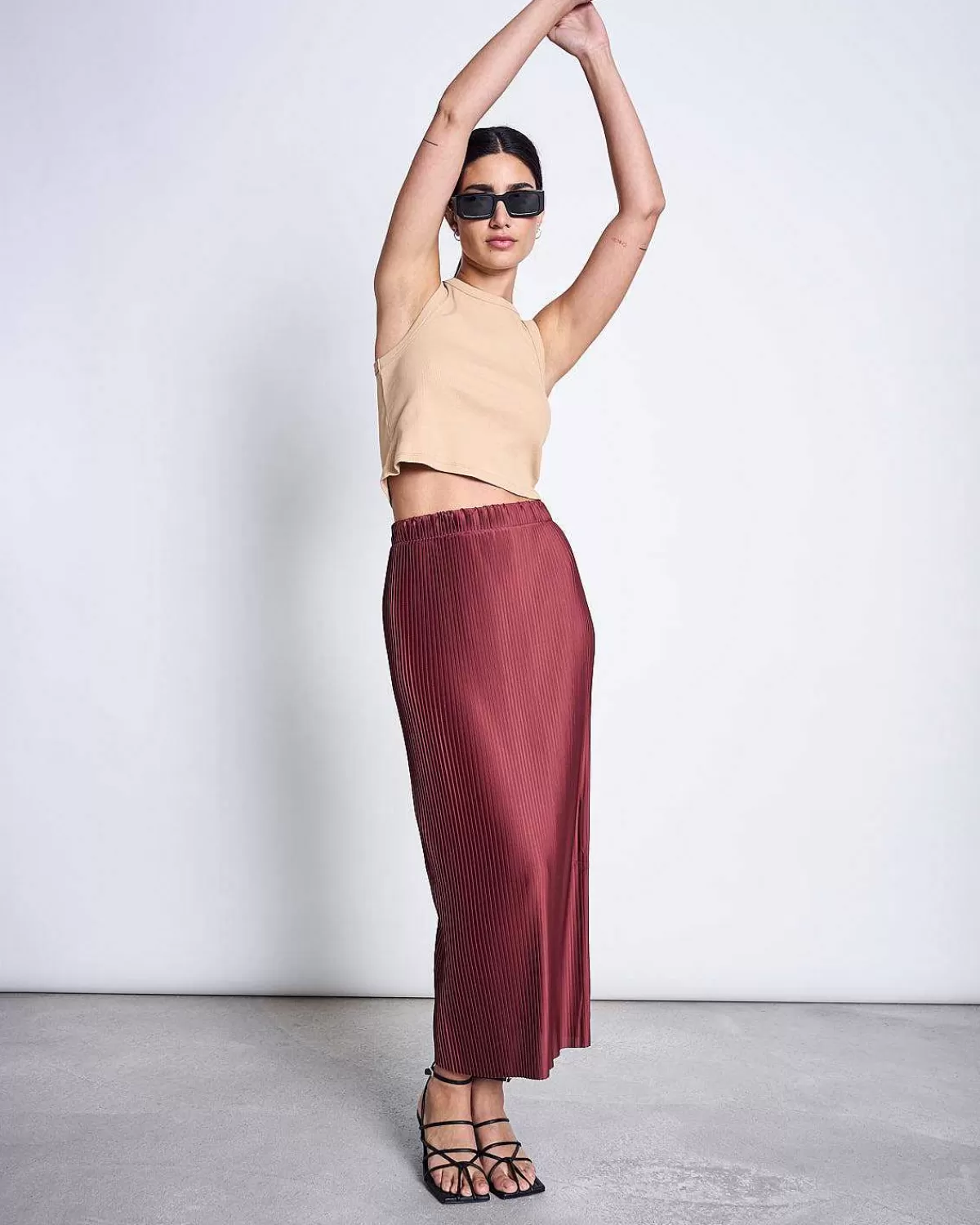 Skirt Tilda Plissee Framboise>JAN 'N JUNE Flash Sale