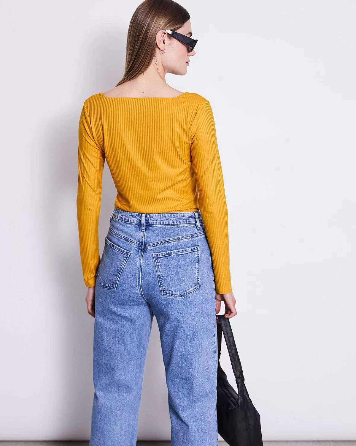 Square Neck Longsleeve Fria Mustard>JAN 'N JUNE Outlet