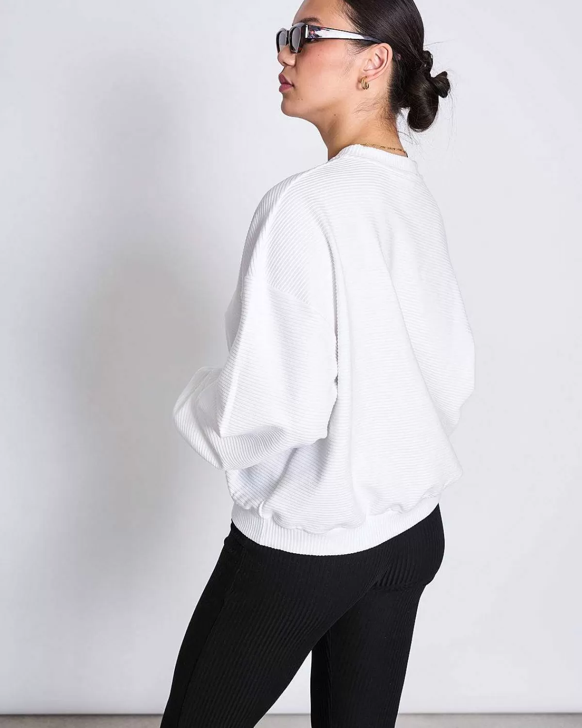 Sweatshirt Saraia White>JAN 'N JUNE Shop