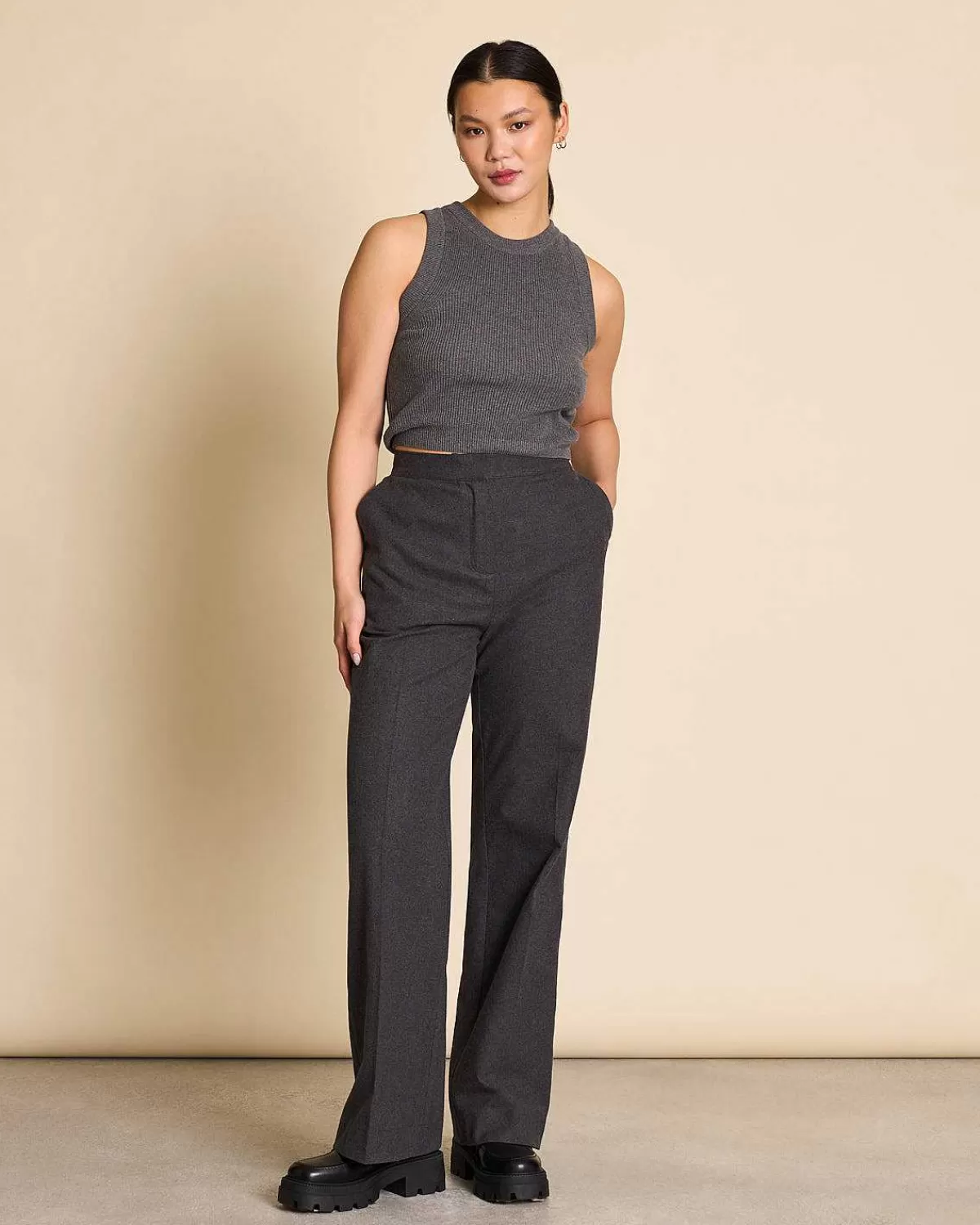 Wide Pants Coralio Dark Grey>JAN 'N JUNE Flash Sale